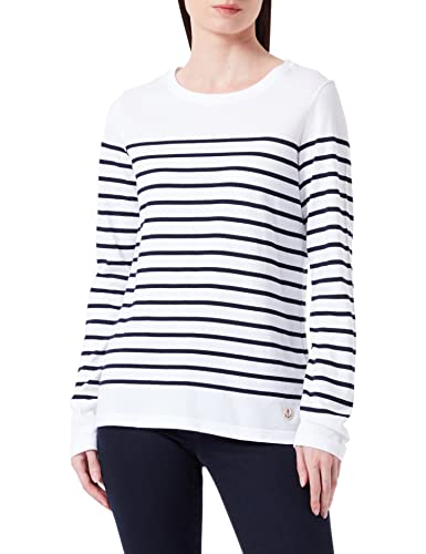 Armor Lux Damen Marinière Port-Louis Héritage Femme Pullover, Mehrfarbig (Bi9 Blanc/Rich Navy Bi9), 34 (Herstellergröße: 0) von Armor Lux