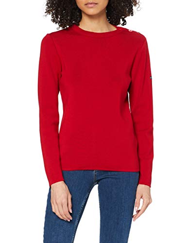 Armor Lux Damen Pull Marin Briac Femme Pullover, Rot (296 Braise 296), 38 (Herstellergröße: 2) von Armor Lux