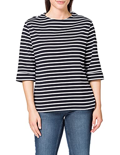 Armor Lux Damen T-Shirt , Blau (Bi8 Rich Navy/Blanc), 46 EU, Herstellungsgröße: 5 von Armor Lux