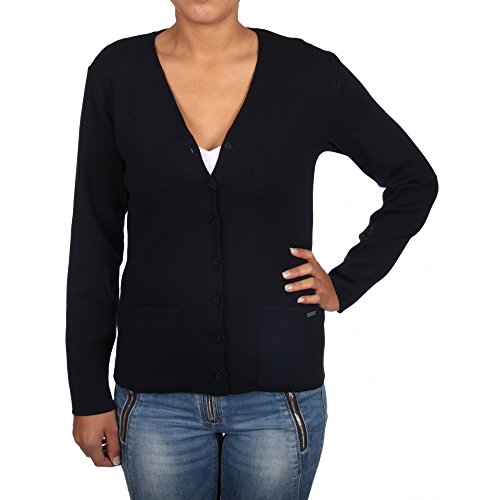 Armor Lux Damen Weste Locronan Strickjacke, Rich Navy, XS von Armor Lux