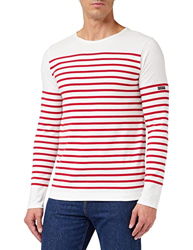 Armor Lux Herren 76832 Langarmshirt, Mehrfarbig (Blanc/Braise 320), Small von Armor Lux