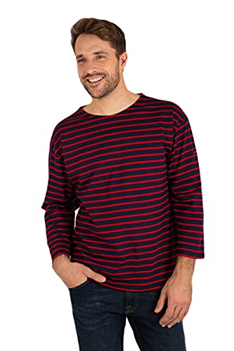 Armor Lux Herren Beg Meil T-Shirt, Mehrfarbig (Navire/Braise 455), XX-Small (Herstellergröße: 0) von Armor Lux