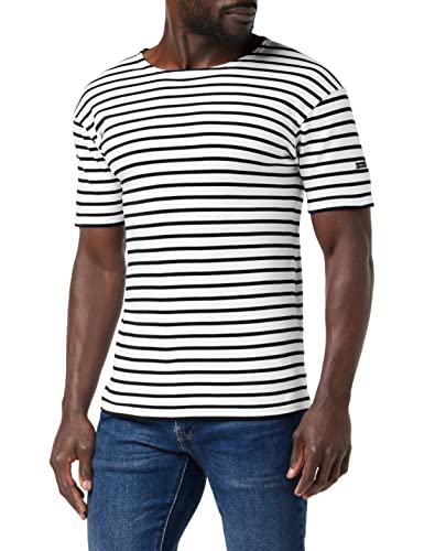 Armor Lux Herren Doelan T Shirt, Mehrfarbig (Blanc/Navire 400), L EU von Armor Lux