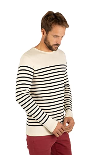 Armor Lux Herren Drisse Pullover, Natur/Rich Navy, XXXL von Armor Lux