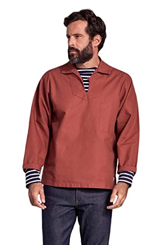 Armor Lux Herren Guilvinec Freizeithemd, Rot (Rouille 638), S EU von Armor Lux