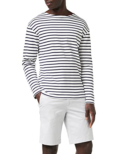 Armor Lux Herren Langarmshirt 1525, Blanc (400 Blanc/Navire), X-Large (Herstellergröße: 5) von Armor Lux