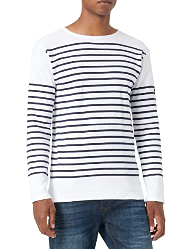 Armor Lux Herren Mariniã¨re "Amiral" Homme Pullover, Weiß (400 Blanc/Navire 400), M EU von Armor Lux