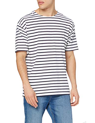 Armor Lux Herren Marinière "Theviec" Homme T Shirt, Weiß (400 Blanc/Navire), L EU von Armor Lux