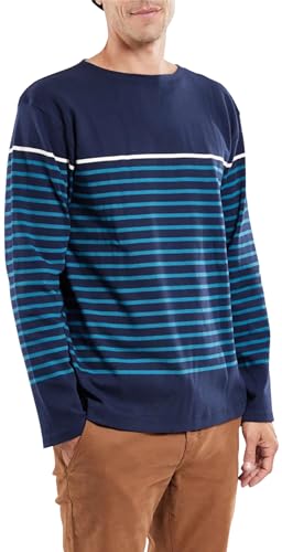 Armor Lux Herren Matrosen Pullover, Marine Deep/Eisblau/N, M von Armor Lux