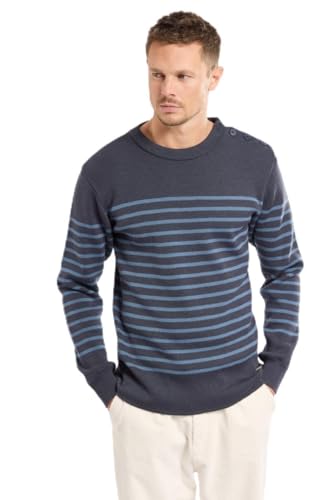 Armor Lux Herren Molène Pullover, Tornado/Bluefin, 4X-Large von Armor Lux