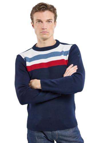 Armor Lux Herren Pull Deauville Pullover, Marine Deep/Cardinal/Winte, XX-Large von Armor Lux