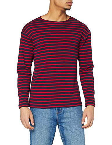 Armor Lux Herren Shirt im Marine-Stil Loctudy aus Dicker Baumwolle Pullover, Navire/Braise, 4XL Armor Lux Herren Shirt im Marine-Stil Loctudy aus Dicker Baumwolle Pullover, Navire/Braise, 4XL von Armor Lux