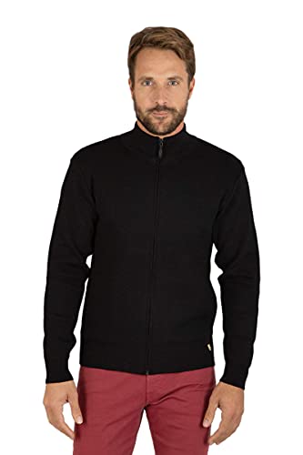 Armor Lux Herren Cardigan Plouescat Héritage Homme Strickjacke, Schwarz (010 Schwarz 010 Schwarz), Large von Armor Lux