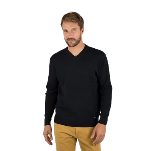 Armor Lux Herren V-Ausschnitt aus Wolle und Acryl Pullover, Marine, X-Large von Armor Lux