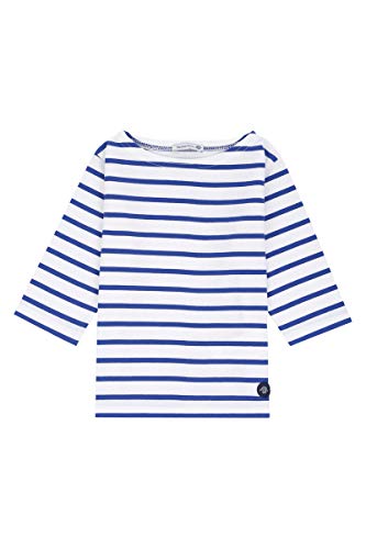 Armor Lux Mädchen Kinder Marine-Stil Beg Meil aus Leichter Baumwolle T-Shirt, Mehrfarbig (Blanc/Etoile Dw5), 16 Jahre von Armor Lux