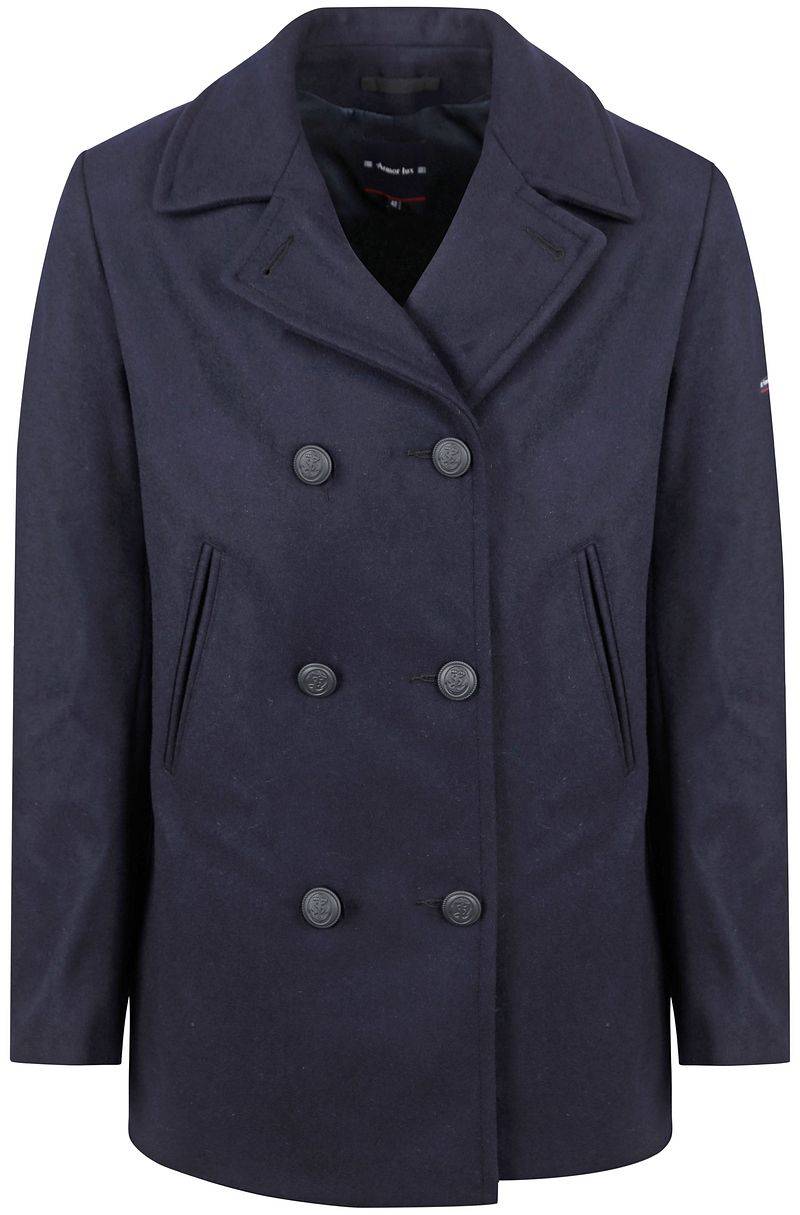 Armor-Lux Cap Sizun Jacke Wolle Navy - Größe XL von Armor-lux