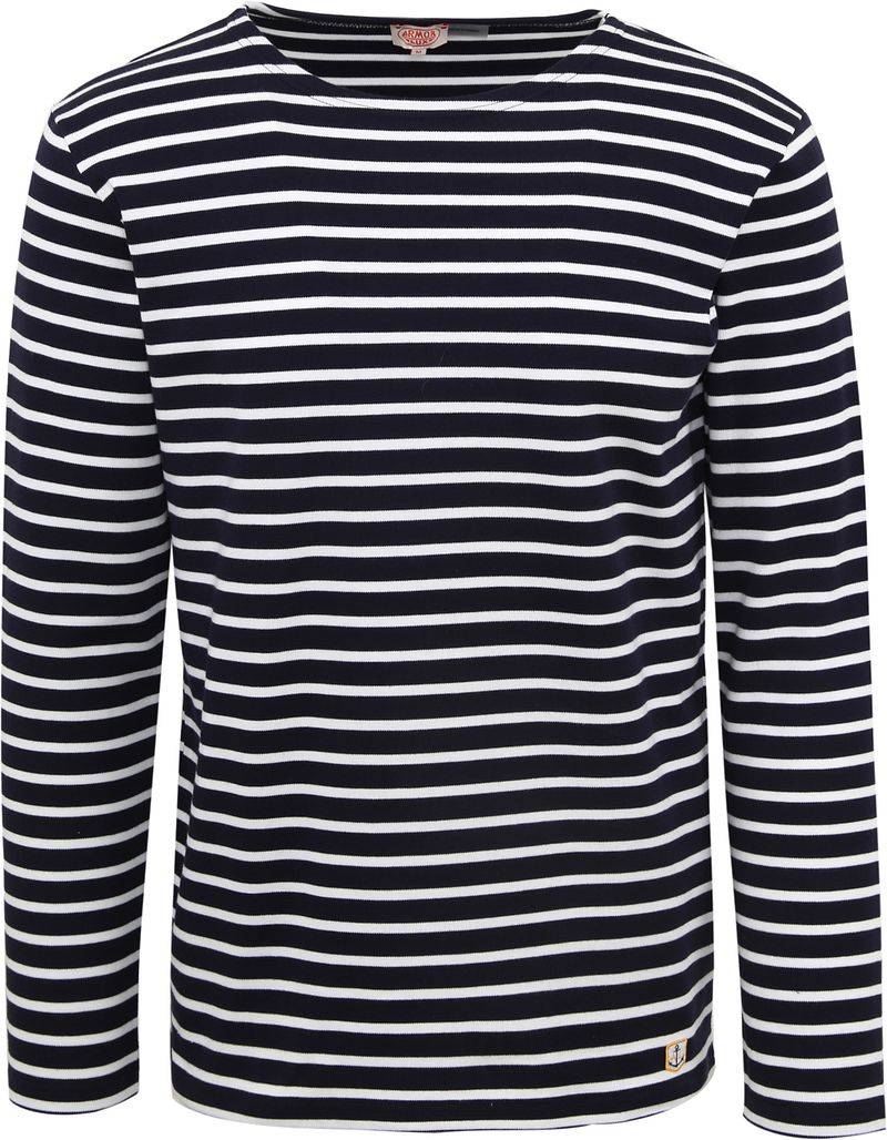 Armor-Lux Navy Pullover Streifen - Größe M von Armor-lux