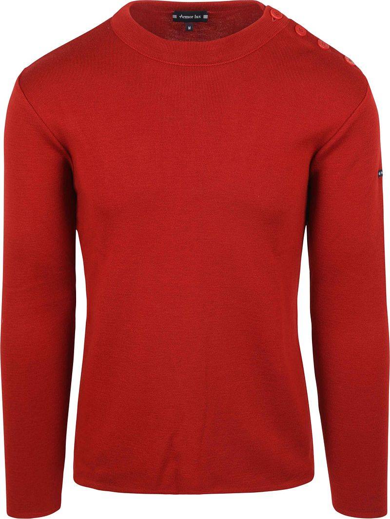 Armor-Lux Marin Goulenez Pullover Merinowolle Rot - Größe L von Armor-lux