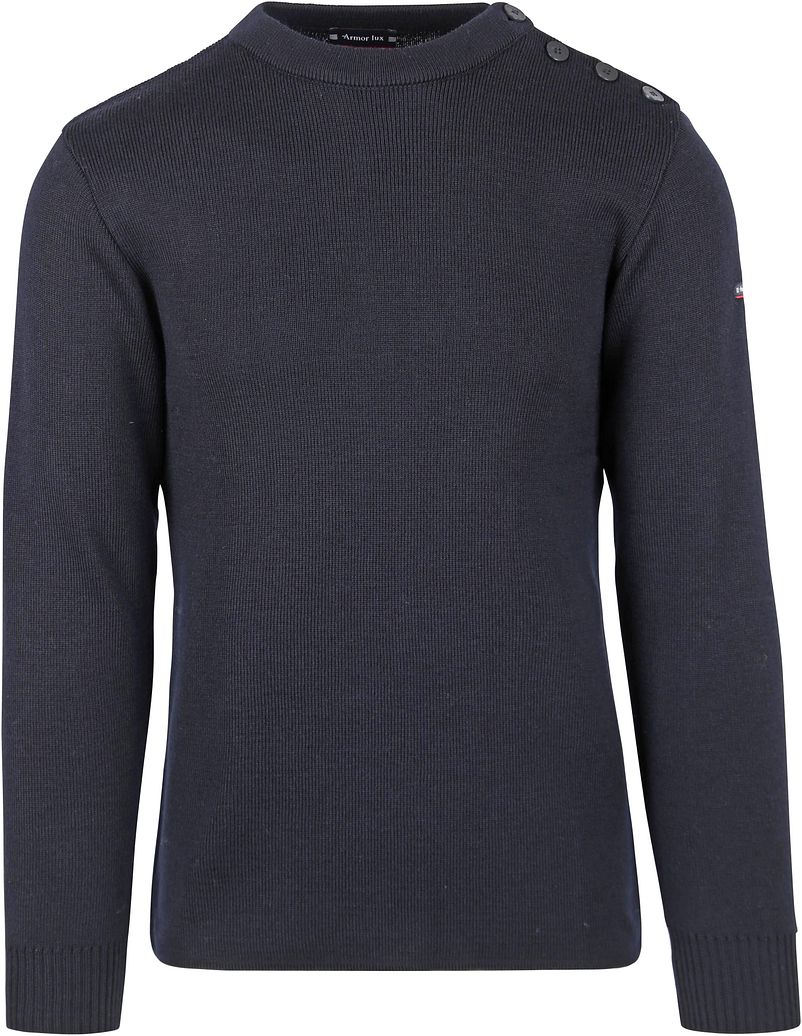 Armor-Lux Paimpol Pullover Wolle Navy - Größe L von Armor-lux