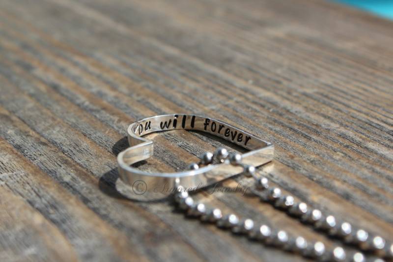 Versteckte Nachricht Anhänger, Sie Werden Für Immer Mein Immer Versteckte Anhänger Halskette, Geheime Personalisierte Benutzerdefinierte Geschenk von ArmoredJewelry