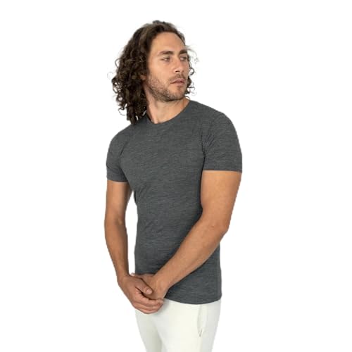 AoA | Men's Alpaca Wool T-Shirt: 160 Ultralight Crew Neck | Gray M AoA | Men's Alpaca Wool T-Shirt: 160 Ultralight Crew Neck | Gray M von Arms of Andes