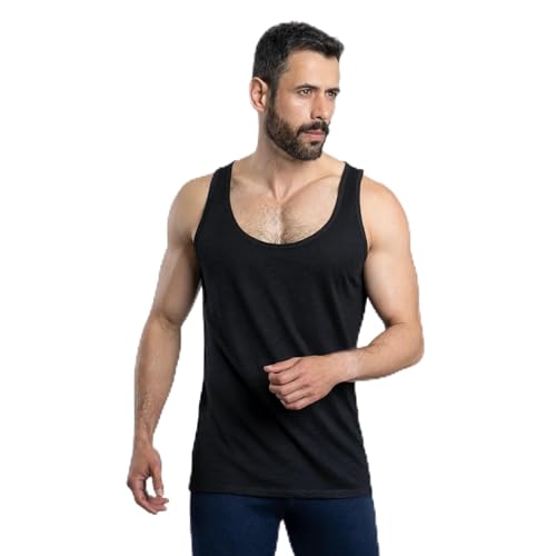Arms of Andes AoA | Men's Alpaca Wool Tank Top: 160 Ultralight | Black L Arms of Andes AoA | Men's Alpaca Wool Tank Top: 160 Ultralight | Black L von Arms of Andes
