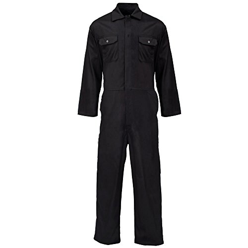 Army And Workwear Britisches Design Overall Overall Tuff Arbeitskleidung Herren Blaumann Neu - Schwarz, M von Army And Workwear