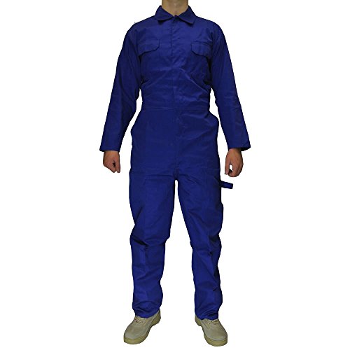 Army And Workwear Herren Blaumann Mechaniker Overall Blaumann Arbeitskleidung - Königsblau, 3XL von Army And Workwear