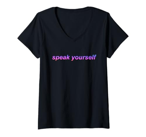 Damen Kpop Army Speak Yourself Pastell Zitat T-Shirt T-Shirt mit V-Ausschnitt von Army T Shirt - Gift for K-pop Lovers