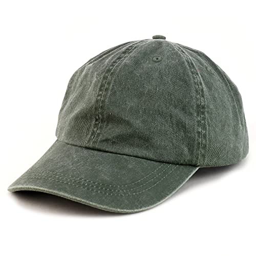 Armycrew XXL Oversize Big Washed Cotton Pigment Dyed Unstructured Baseball Cap, olivgrün, XX-Large Armycrew XXL Oversize Big Washed Cotton Pigment Dyed Unstructured Baseball Cap, olivgrün, XX-Large von Armycrew