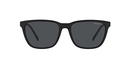 ARNETTE Herren-Sonnenbrille, mattschwarzer Rahmen, dunkelgraue Gläser, 57 mm, Cortex Mattschwarz Dunkelgrau, 57 mm von Arnette