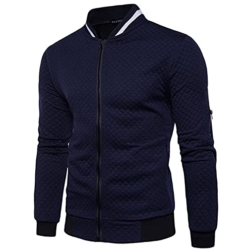 Aro Lora Herren Casual Zipper Sweatshirts Cardigan Langarm Bomberjacke Tibetisches Blau L von Aro Lora