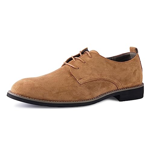 Herren Hochzeit Brogue Schuhe Anzugschuhe Derby Schnürhalbschuhe Oxfords Klassische Business Schuhe Hellbraun 40 von Aro Lora