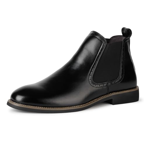 Aro Lora Herren Chelsea Stiefel aus Wildleder Klassische Slip on Stiefel für Herren Schwarz 202PU 44 von Aro Lora