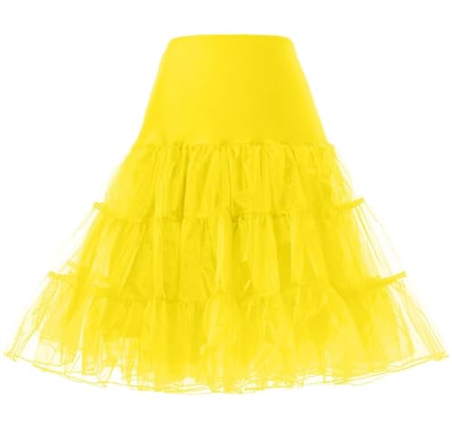 AromaHua 50er Jahre Unterrock Petticoat Retro Kleid Tutu 1950s Petticoat Krinoline Kleid Hoopless Petticoat Skirt Crinoline von AromaHua