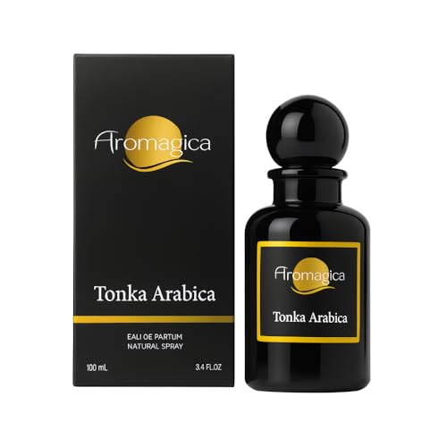 Aromagica Tonka Arabica Eau de Parfum 100 ml – orientalischer würziger Duft mit Tonkabohne – warmer, süßer und anhaltender Duft, Unisex von Aromagica