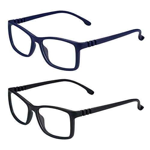 Aroncent 2PCS Brille Kinder Anti Blaulicht Kinderbrille Blaulichtbrille Blaulichtfilter Gläser Brillengestell für Jungen Mädchen von Aroncent