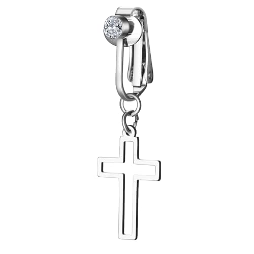 Aroncent Bauchnabelpiercing Chirurgenstahl Piercing Silber: Damen Regenbogen Kreuz Fake Bauchnabel Banane Barbell Bauchpiercing Schmuck Aroncent Bauchnabelpiercing Chirurgenstahl Piercing Silber: Damen Regenbogen Kreuz Fake Bauchnabel Banane Barbell Bauchpiercing Schmuck von Aroncent