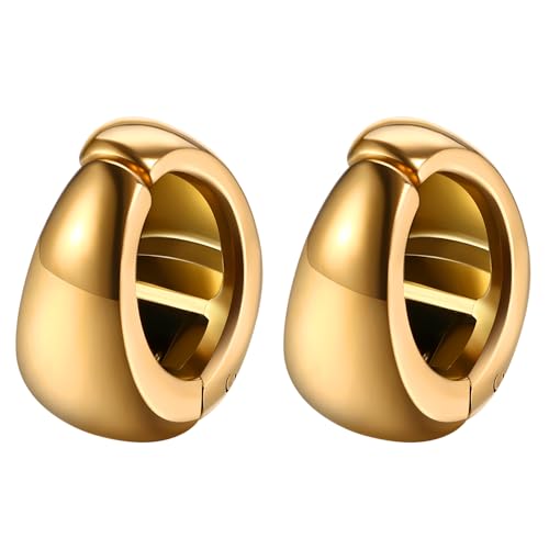 Aroncent Damen Clip On Ohrringe: 14K Gold Hoop Ohrklammern Ohrstecker Ohrclips ohne Piercing Leichter Hörnchenschmuck für Läppchen Knorpel Klein Aroncent Damen Clip On Ohrringe: 14K Gold Hoop Ohrklammern Ohrstecker Ohrclips ohne Piercing Leichter Hörnchenschmuck für Läppchen Knorpel Klein von Aroncent