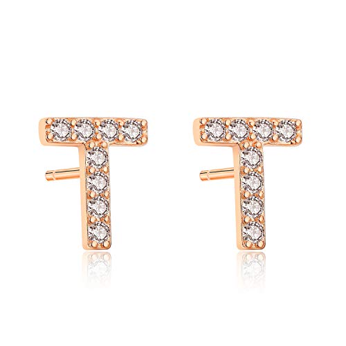 Aroncent Ohrringe Buchstabe 925 Sterling Silber Buchstaben Ohrstecker Initiale Ohrschmuck mit Zirkonia T Aroncent Ohrringe Buchstabe 925 Sterling Silber Buchstaben Ohrstecker Initiale Ohrschmuck mit Zirkonia T von Aroncent