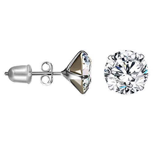 Aroncent Ohrringe Damen Ohrstecker mit Swarovski Elemente Kristallen in 925 Sterling Silber 6/7/8mm Aroncent Ohrringe Damen Ohrstecker mit Swarovski Elemente Kristallen in 925 Sterling Silber 6/7/8mm von Aroncent