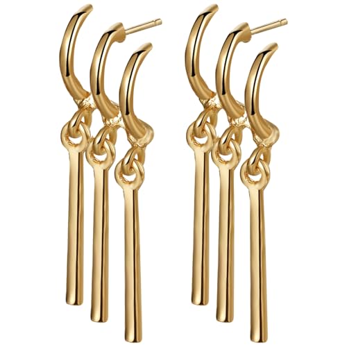 Aroncent Zoro One Piece Ohrringe: Edelstahl Zoro Anhänger Schmuckstücke für Fans Gold von Aroncent