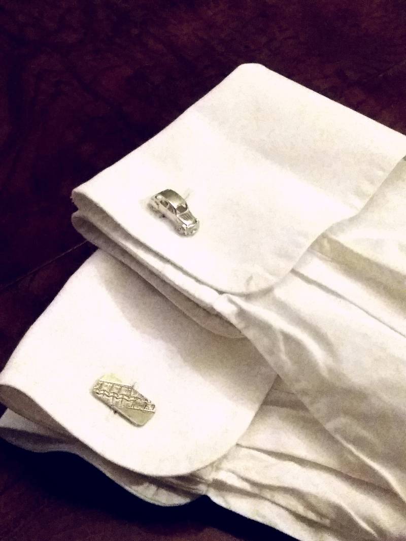 2Cv-Manschettenknöpfe Aus Silber von Arqadia