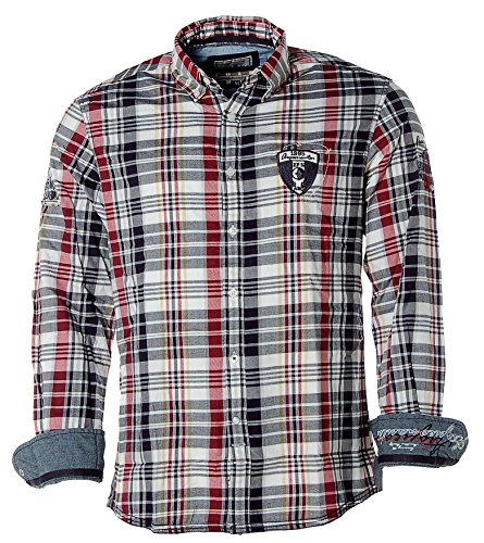 Arqueonautas Langarm Karohemd Hemd kariert Rot XL von ARQUEONAUTAS