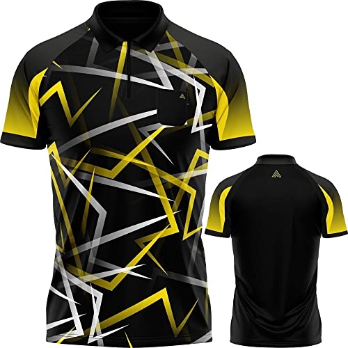 Arraz Flare Dartshirt Black & Yellow S von Arraz