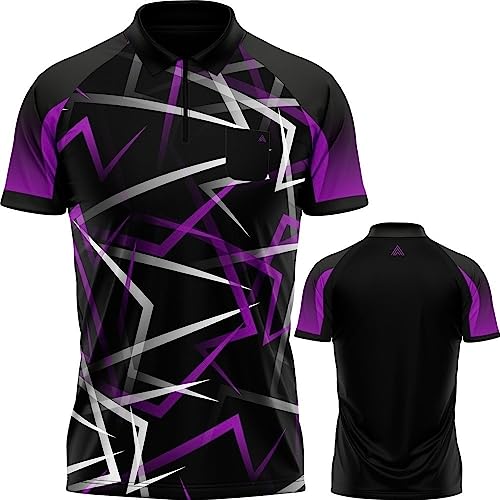 Arraz Flare Dartshirt Black & Purple M von Arraz