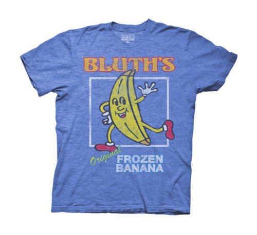 Arrested Development Distressed Bluth's Original Frozen Banana Royal Blue Heather Mens T-shirt (Adult Medium) von Arrested Development