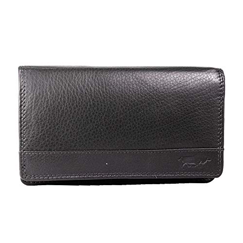 Arrigo Unisex-Adult Flap Wallet with RFID Protection, Dark Brown, Large von Arrigo