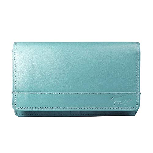 Arrigo Unisex-Adult Flap Wallet with RFID Protection, Light Blue, Large von Arrigo