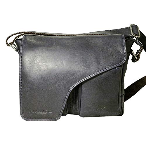 Arrigo Unisex-Erwachsene Messenger Bag Kuriertasche Blau (Donkerblauw) von Arrigo